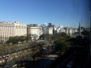 vista sobre 9 de julio